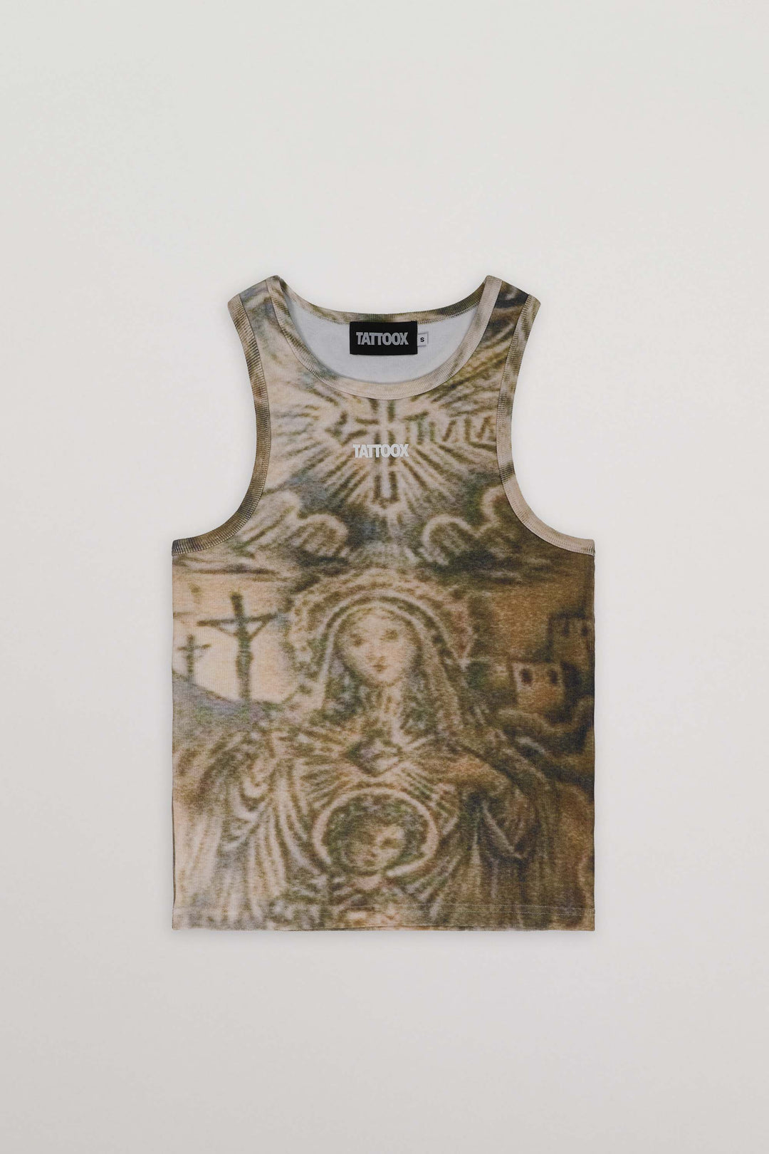 T-shirt débardeur La Virgen Green