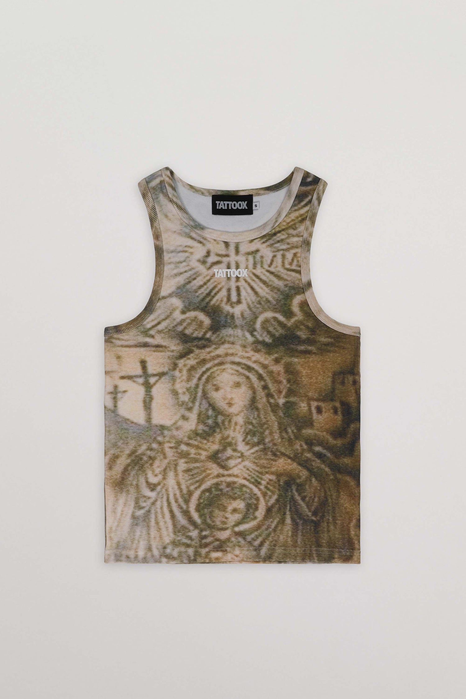 T-shirt débardeur La Virgen Green