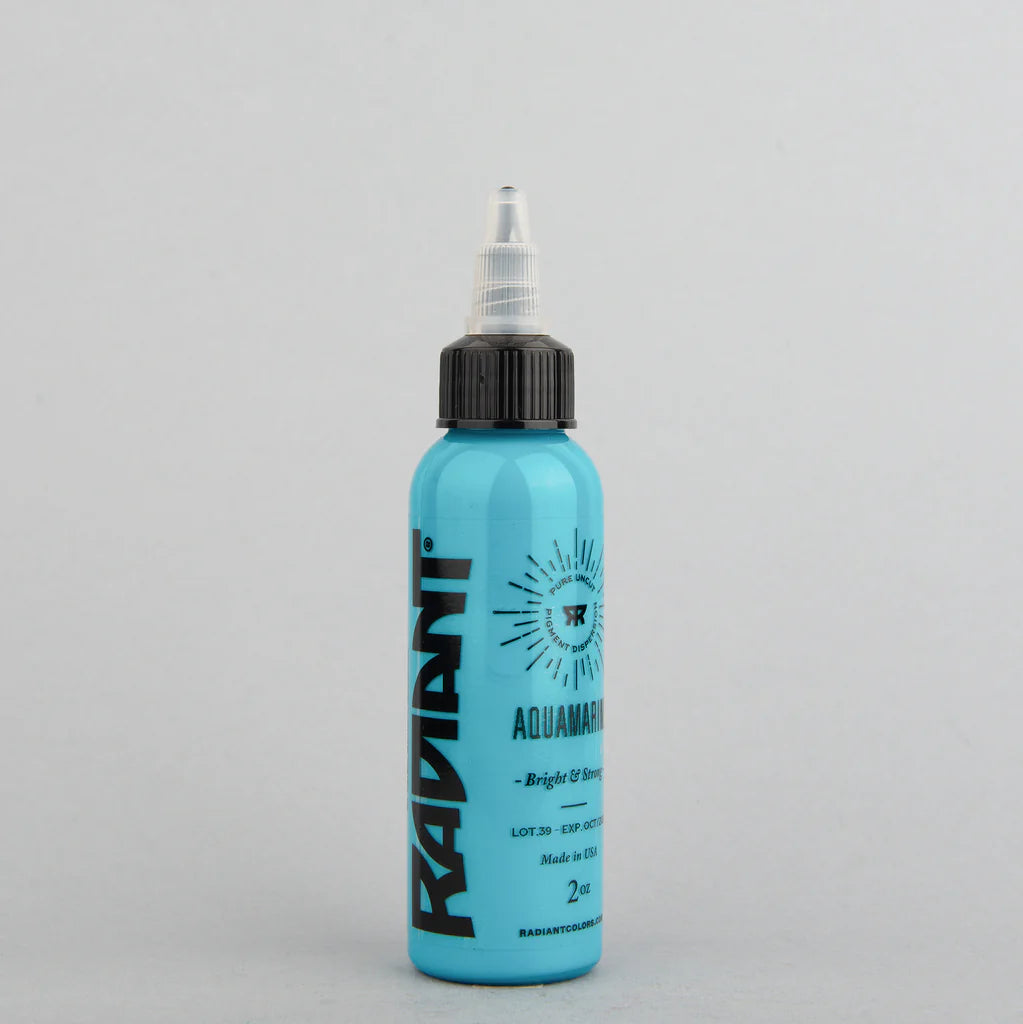 Encre de tatouage artistique Radiant Ink couleur Aquamarine 30 ml (1 oz)