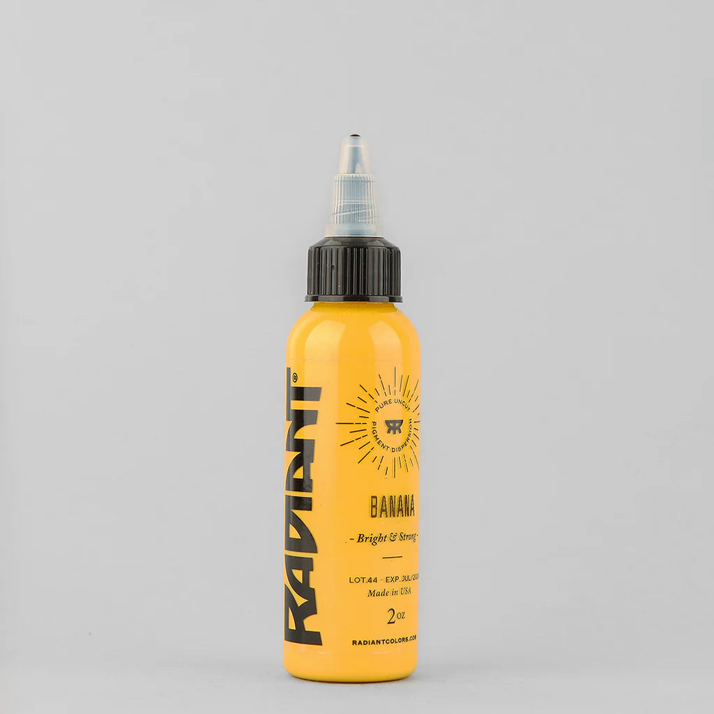 Encre de tatouage artistique Radiant Ink couleur Banana 30 ml (1 oz)