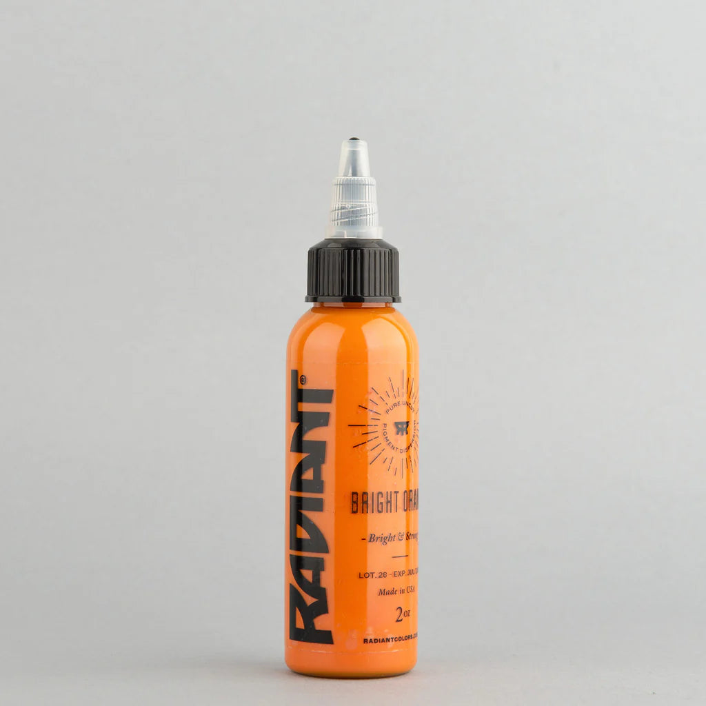 Encre de tatouage artistique Radiant Ink couleur Bright Orange 30 ml (1 oz)
