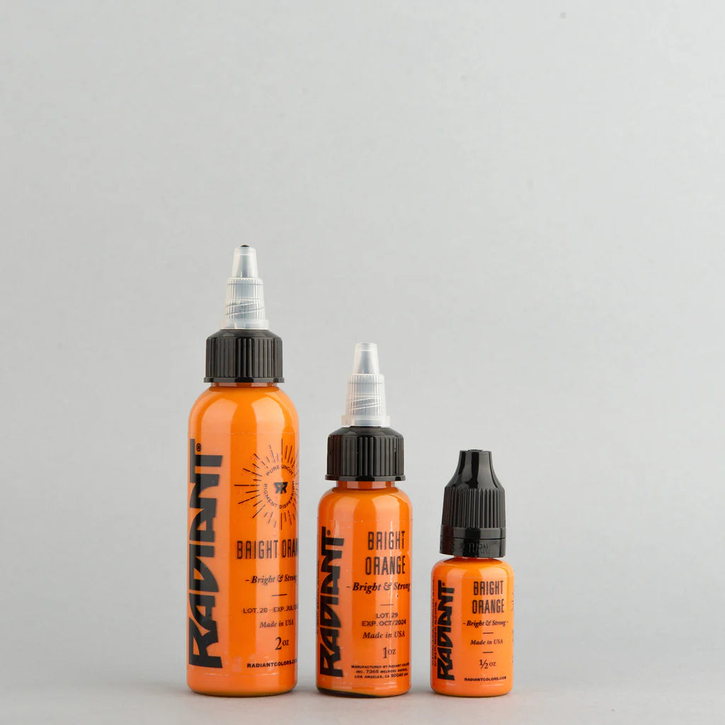 Encre de tatouage artistique Radiant Ink couleur Bright Orange 30 ml (1 oz)
