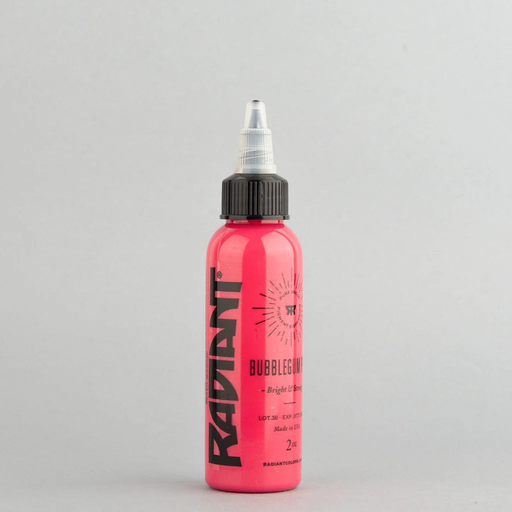 Encre de tatouage artistique Radiant Ink couleur Bubblegum Pink 30 ml (1 oz)
