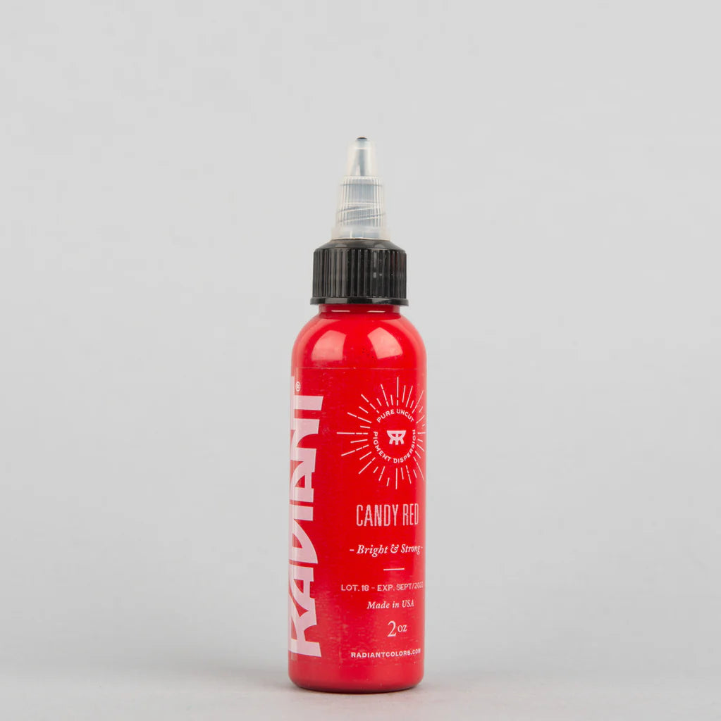 Tinta de tatuaje artística Radiant Ink color Candy Red 30 ml (1 oz)