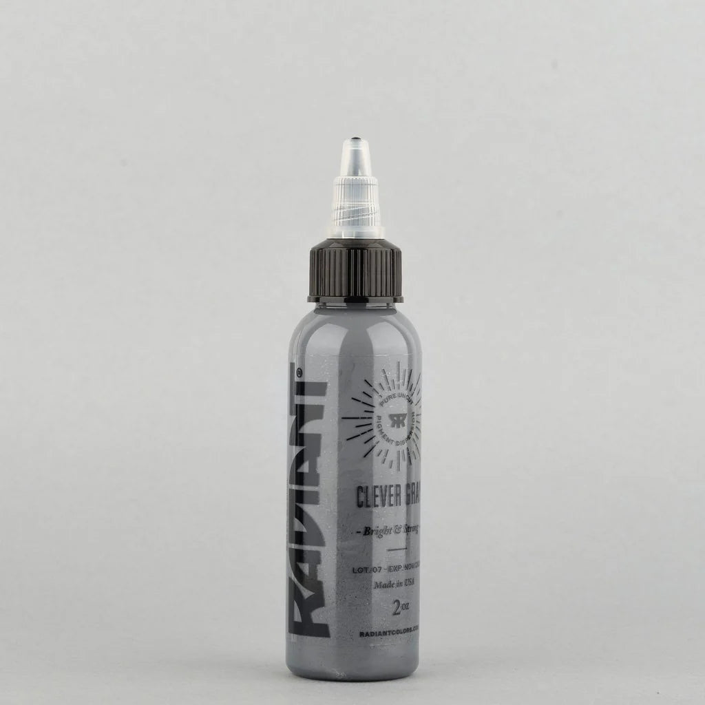 Tinta de tatuaje artística Radiant Ink color Clever Gray 30 ml (1 oz)