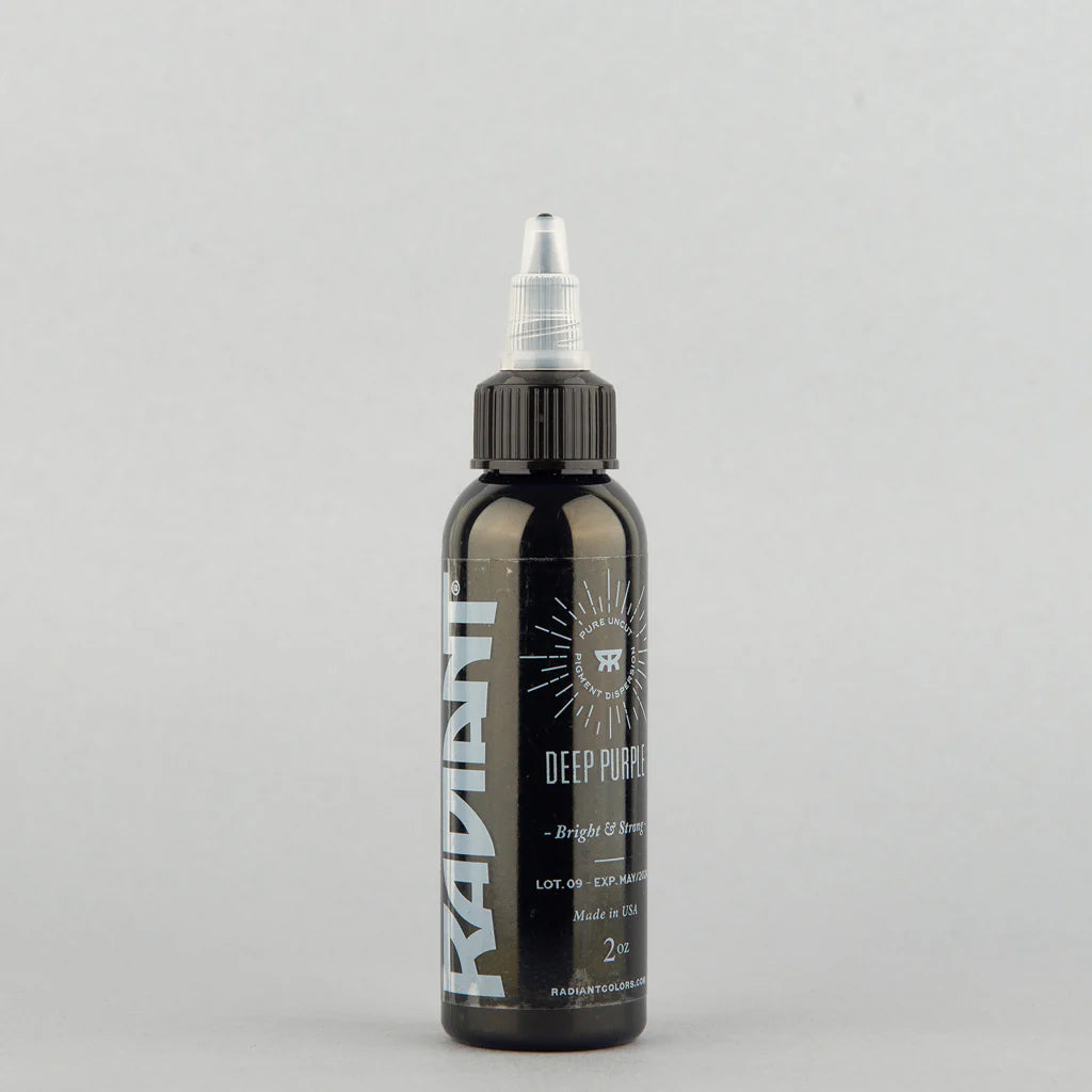 Tinta de tatuaje artística Radiant Ink color Deep Purple 30 ml (1 oz)