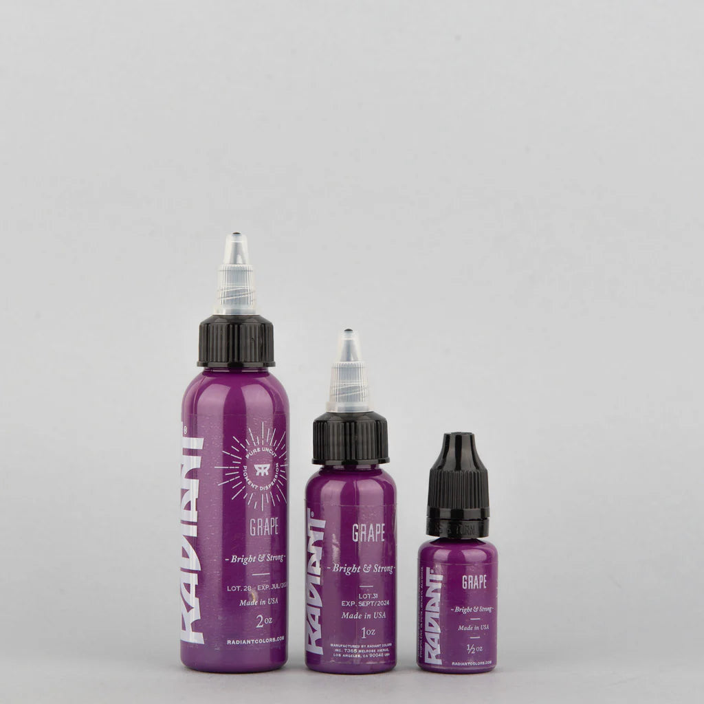 Encre de tatouage artistique Radiant Ink couleur Grape 30 ml (1 oz)