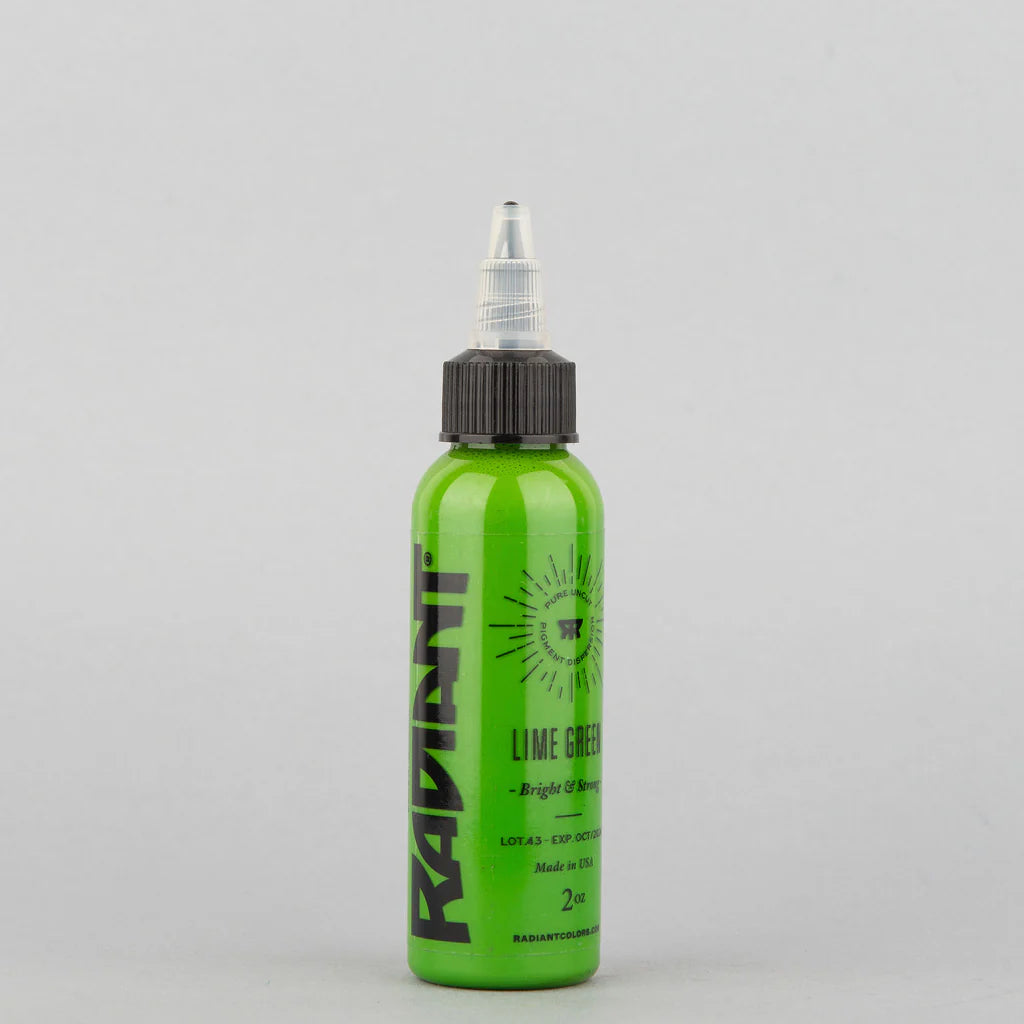 Tinta de tatuaje artística Radiant Ink color Lite Green 30 ml (1 oz)