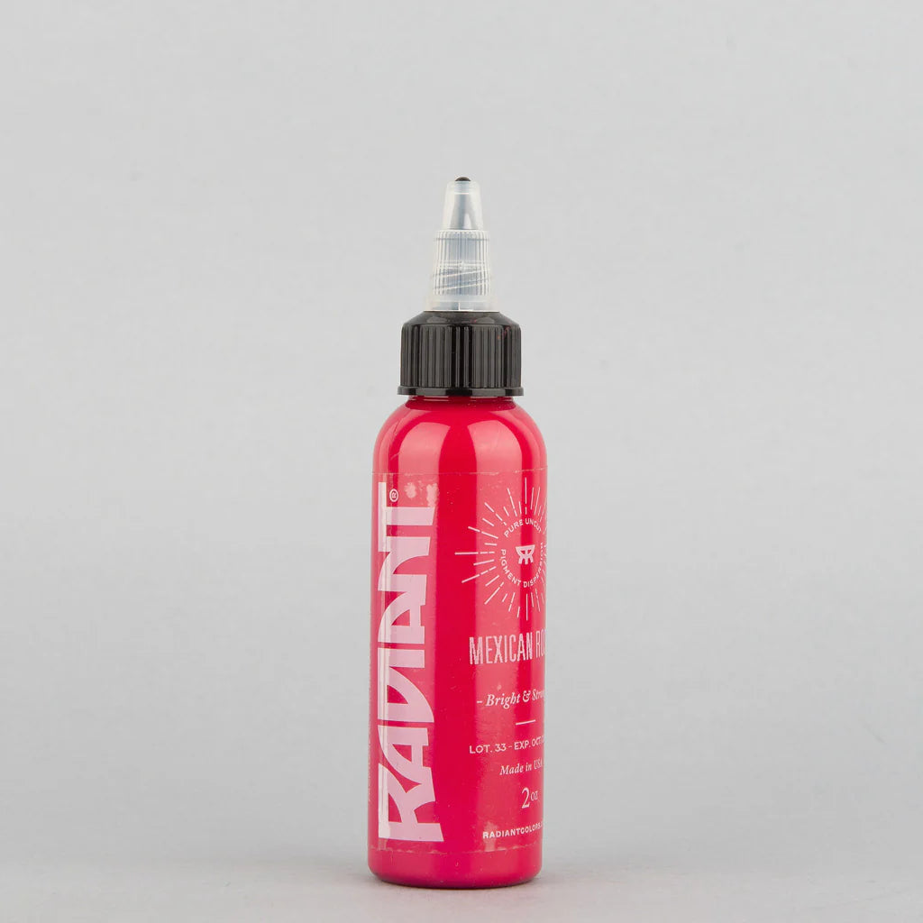 Tinta de tatuaje artística Radiant Ink color Mexican Rose 30 ml (1 oz)