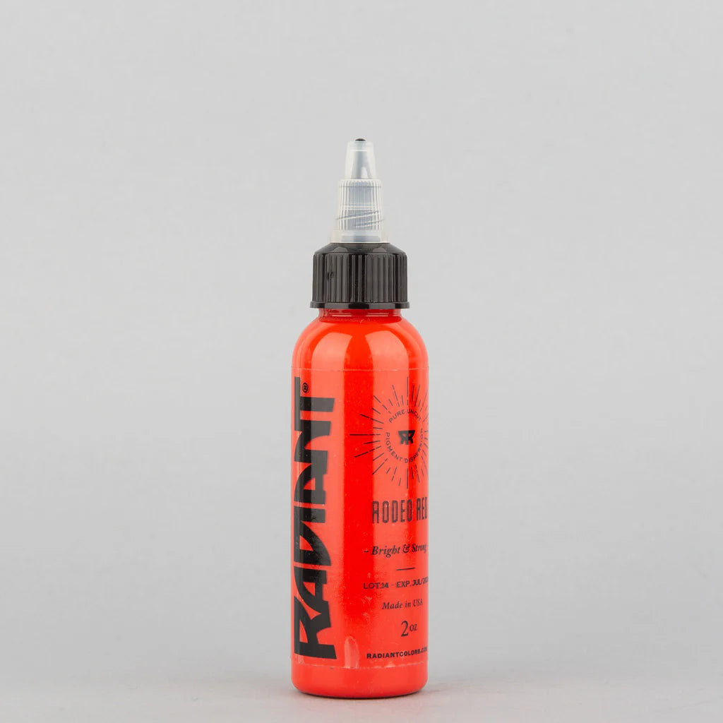 Tinta de tatuaje artística Radiant Ink color Rodeo Red 30 ml (1 oz)