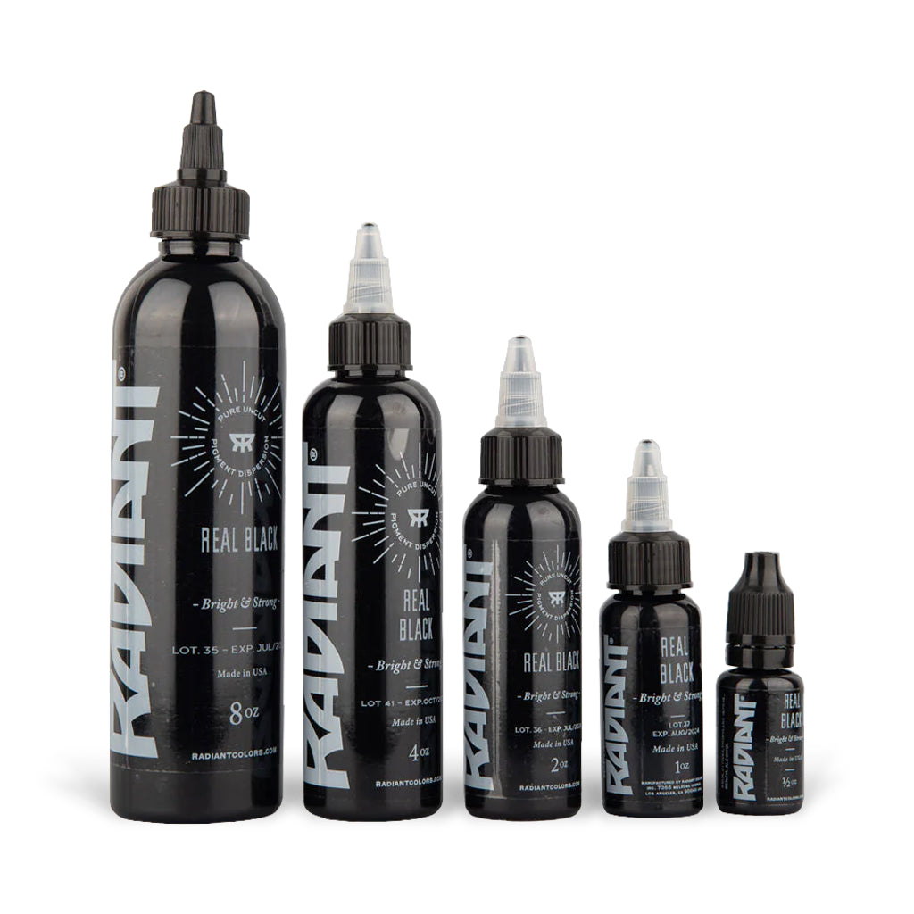 Radiant Ink Real Black en diferentes tamaños