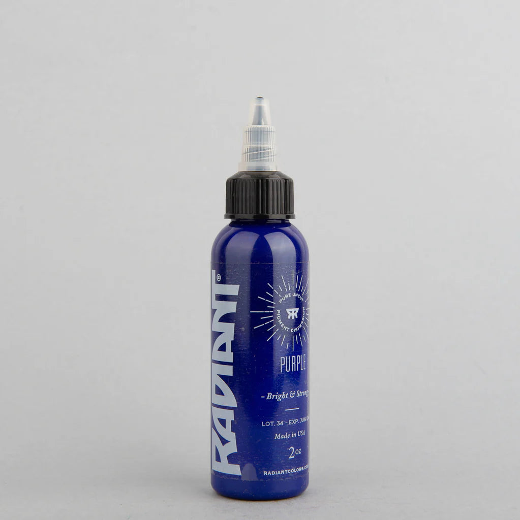 Tinta de tatuaje artística Radiant Ink color Purple 30 ml (1 oz)
