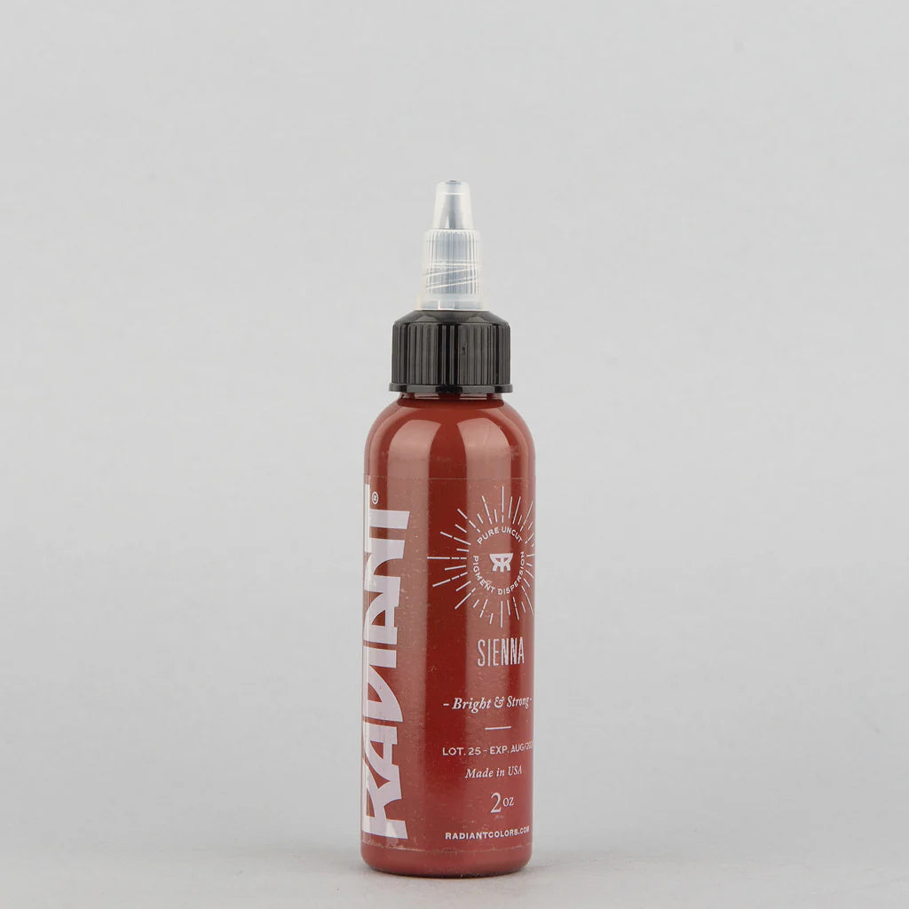 Tinta de tatuaje artística Radiant Ink color Sienna 30 ml (1 oz)