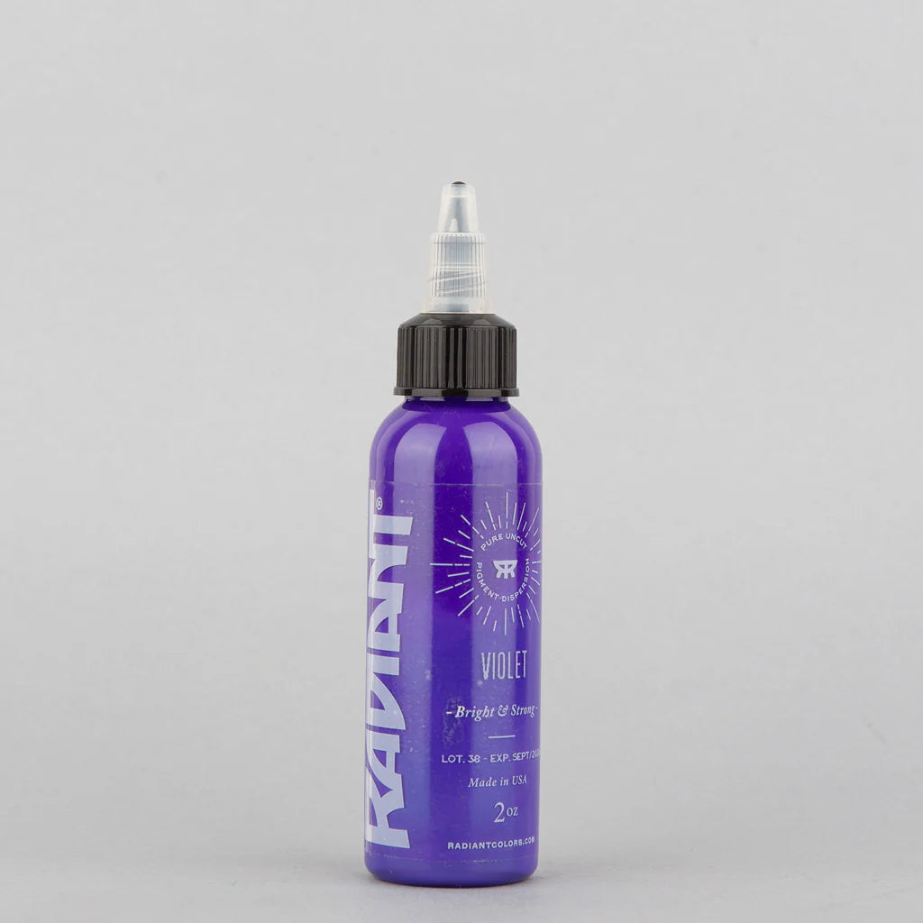 Tinta de tatuaje artística Radiant Ink color Violet 30 ml (1 oz)